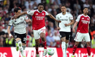 Myles-lewis-skelly-of-arsenal-battles-for-possession-with-sasa-lukic-of-fulham