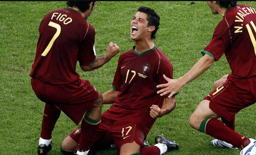 Cristiano Ronaldo scored his first World Cup goal against Iran in 2006
